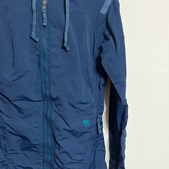 Mountain Hardwear Nylon Blue Jacket Sz 6 - Picture 4 of 11